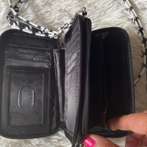 Womens houndstooth 3 ways small wallet bag, SO - Picture 10 of 12